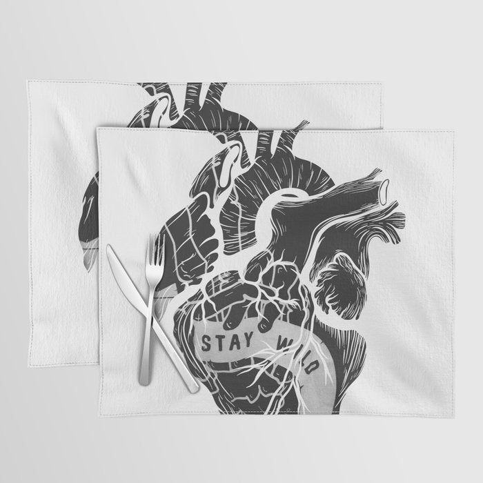 Heart (stay wild) Placemat Gallery Image 1
