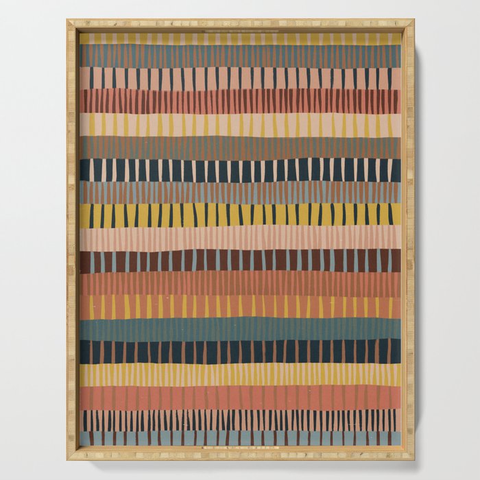 Mix of Stripes #2 Serving Tray Gallery Image 1