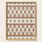 Geometric Repeats 1 Inspired by PANTONE 17 1230 Mocha Mousse Serving Tray Gallery Image 1