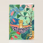 Jungle Leopard Family Stationery Card Gallery Image 2