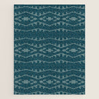 Country Western Pattern in Teal Jigsaw Puzzle Gallery Image 1