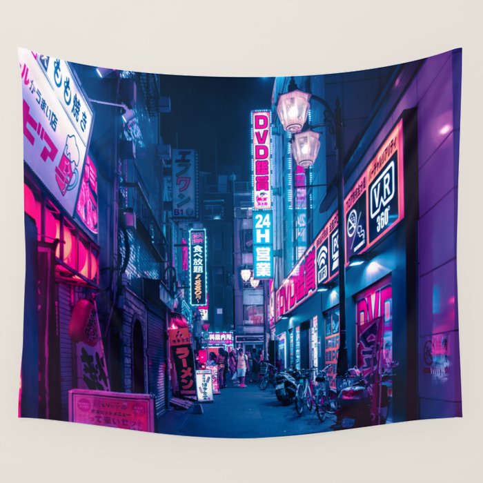 Tokyo 24h Wall Tapestry Gallery Image 1