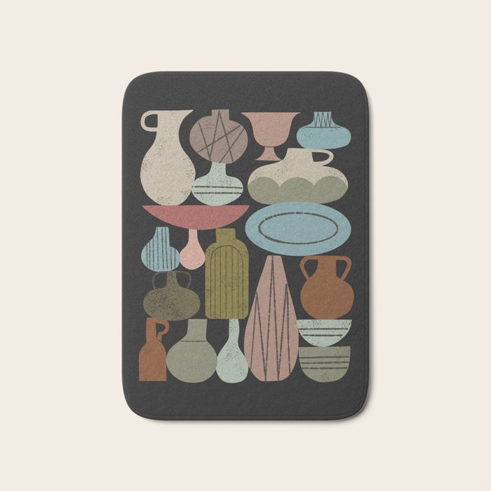 Pottery Things No. 1 Bath Mat Gallery Image 1