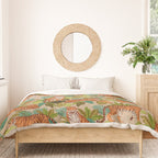 Jungle Tigers In Sand Brown Duvet Cover Gallery Image 3