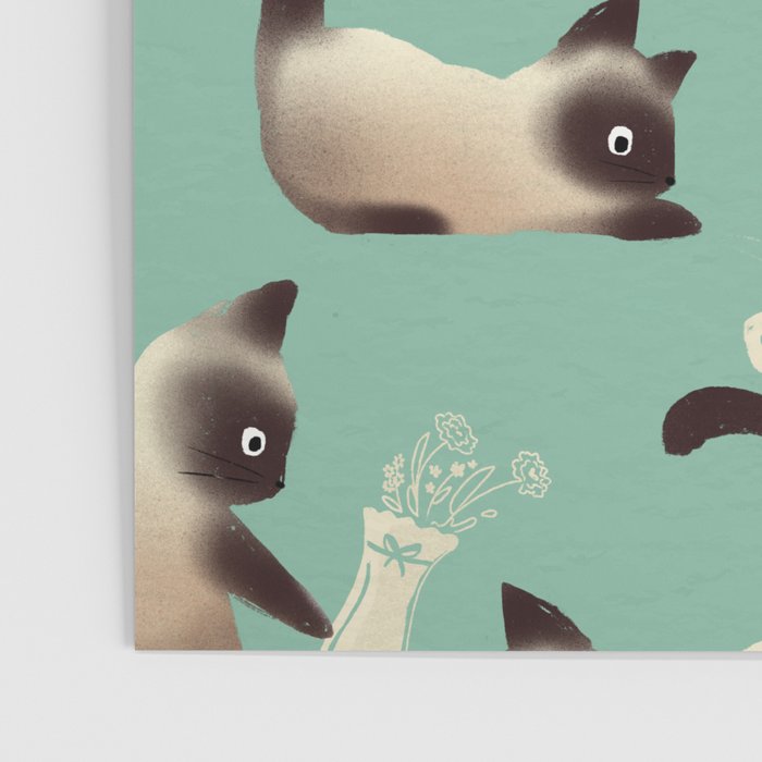 Bad Siamese Cats Knocking Stuff Over Poster Gallery Image 3