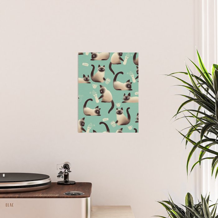 Bad Siamese Cats Knocking Stuff Over Poster Gallery Image 2