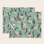 Bad Siamese Cats Knocking Stuff Over Placemat Gallery Image 1