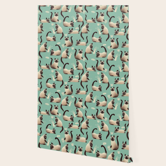 Bad Siamese Cats Knocking Stuff Over Wallpaper Gallery Image 2
