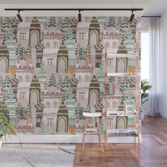 Block print Home Wall Mural Gallery Image 1