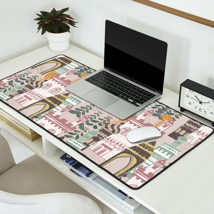 Block print Home Desk Mat Gallery Image 2