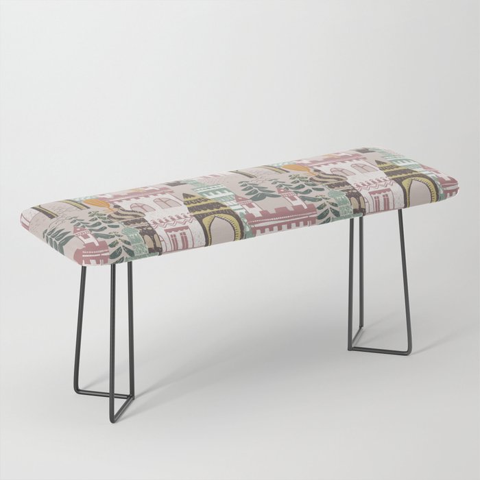 Block print Home Bench Gallery Image 1