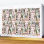Block print Home Wall Mural Gallery Image 2