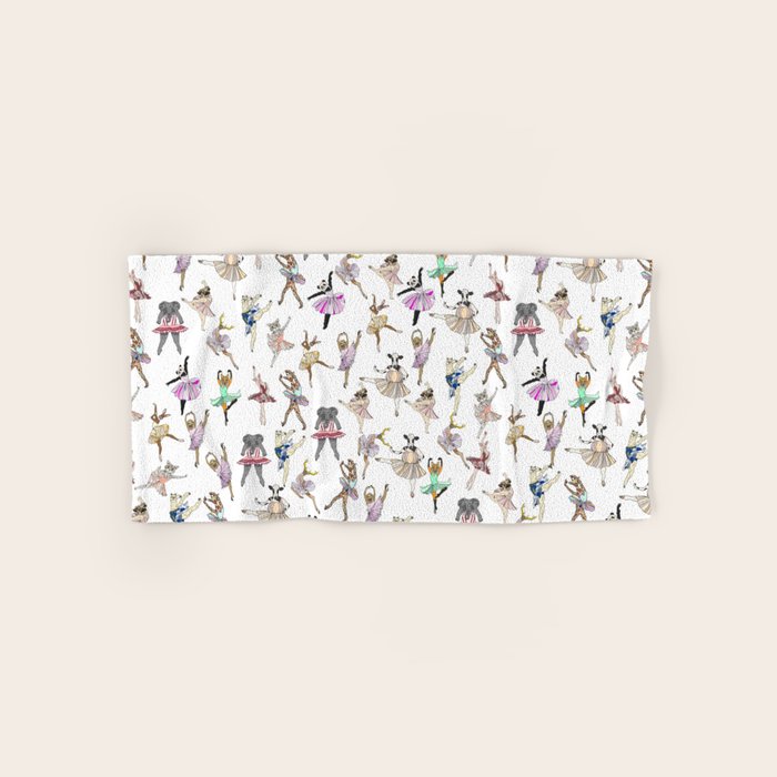 Animal Square Dance Hipster Ballerinas Bath Towel Gallery Image 1