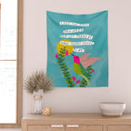 "Take The Time You Need And Let Today Be What Today Needs To Be." Wall Tapestry Gallery Image 2