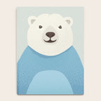 Whimsy Polar Bear, Animal Portrait Notebook Gallery Image 4