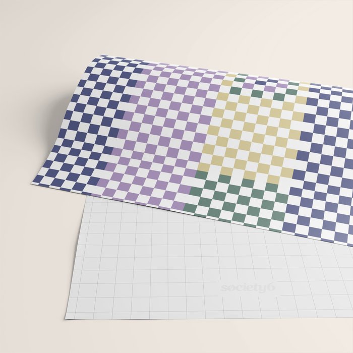 Bold colors block grid A Wrapping Paper Gallery Image 2