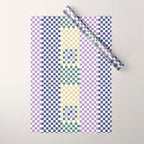 Bold colors block grid A Wrapping Paper Gallery Image 1