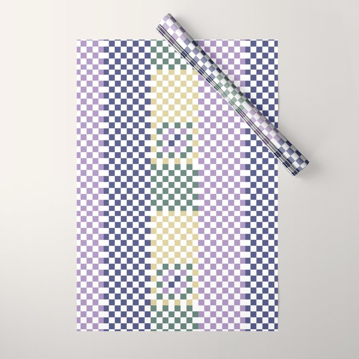 Bold colors block grid A Wrapping Paper Gallery Image 1