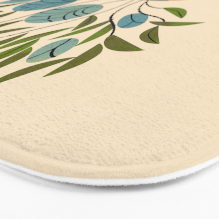 Bouquet in Gold Vase Bath Mat Gallery Image 3