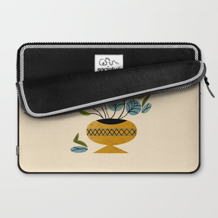 Bouquet in Gold Vase Laptop Sleeve Gallery Image 2
