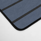Minimal Line Curvature IV Navy Blue Mid Century Modern Arch Abstract Desk Mat Gallery Image 4