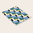 Cuboid Geometric Abstract Shapes Pattern XXXV Notebook Gallery Image 2