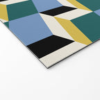 Cuboid Geometric Abstract Shapes Pattern XXXV Welcome Mat Gallery Image 2