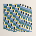 Cuboid Geometric Abstract Shapes Pattern XXXV Wrapping Paper Gallery Image 3