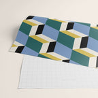 Cuboid Geometric Abstract Shapes Pattern XXXV Wrapping Paper Gallery Image 2