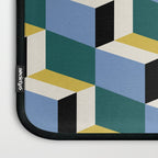 Cuboid Geometric Abstract Shapes Pattern XXXV Laptop Sleeve Gallery Image 3