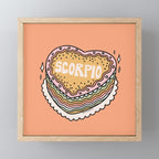 Scorpio Heart Cake Mini Art Print Gallery Image 1