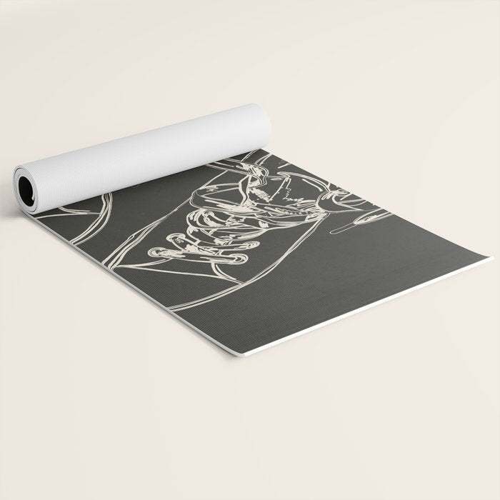 Retro Sneakers Drawing 4 Yoga Mat Gallery Image 2