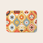 Festive Old-fashioned Christmas Tree Baubles Bath Mat Gallery Image 1