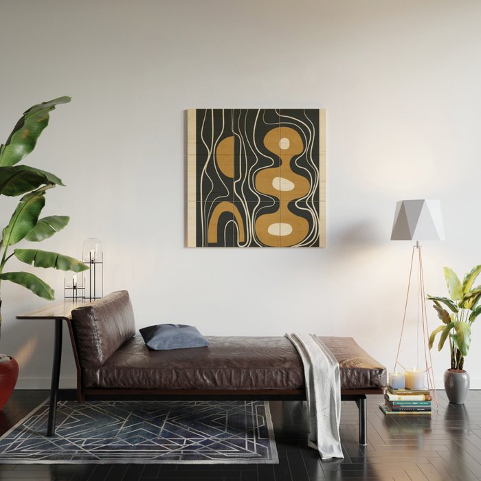 Minimal Abstract Form 2 Wood Wall Art Gallery Image 2