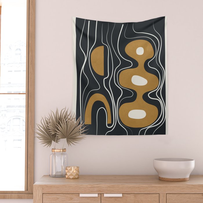Minimal Abstract Form 2 Wall Tapestry Gallery Image 2