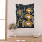 Minimal Abstract Form 2 Wall Tapestry Gallery Image 2