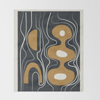 Minimal Abstract Form 2 Throw Blanket Gallery Image 2