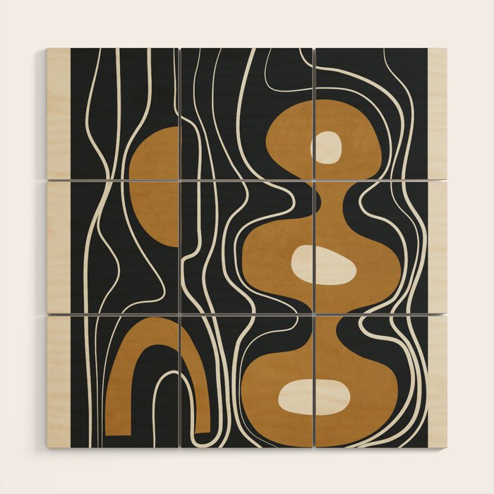 Minimal Abstract Form 2 Wood Wall Art Gallery Image 1