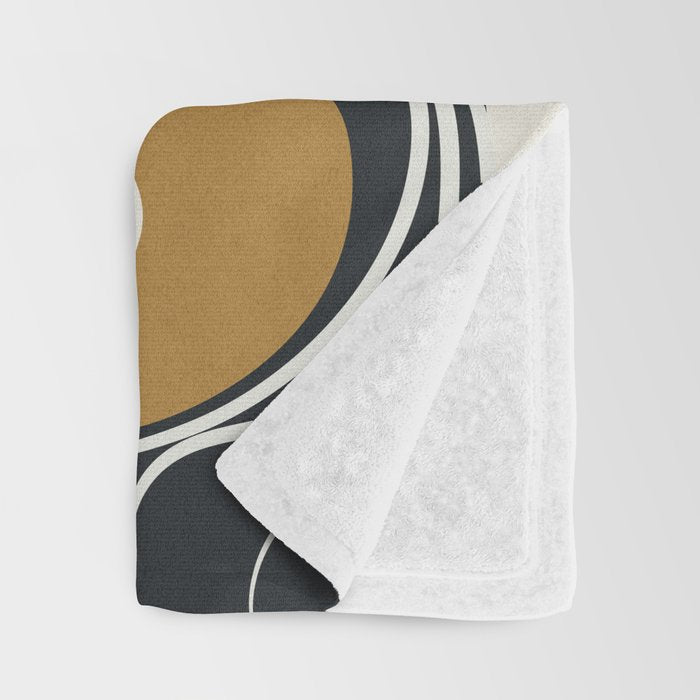 Minimal Abstract Form 2 Throw Blanket Gallery Image 3