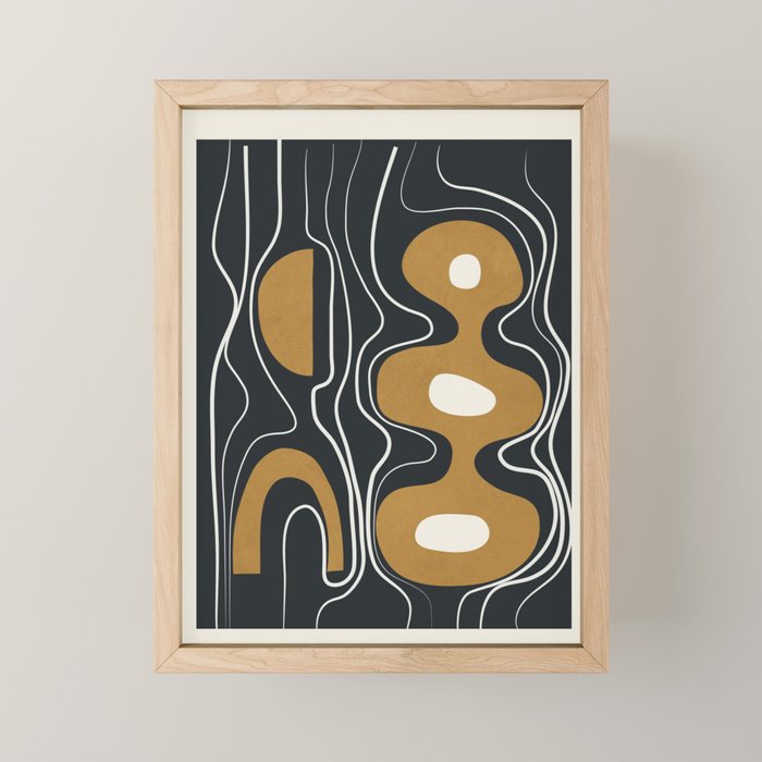 Minimal Abstract Form 2 Mini Art Print Gallery Image 1