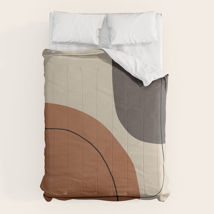 Modern Abstract Shapes #1 Comforter Gallery Image 1