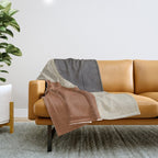 Modern Abstract Shapes #1 Throw Blanket Gallery Image 1