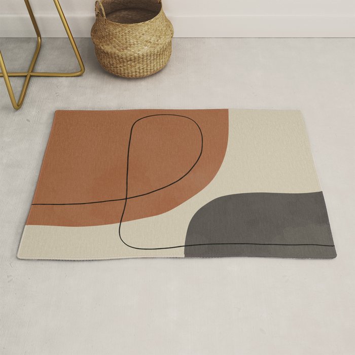 Modern Abstract Shapes #1 Rug Gallery Image 1