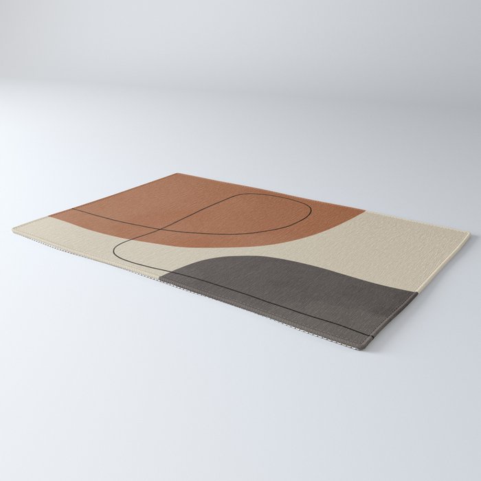 Modern Abstract Shapes #1 Rug Gallery Image 3