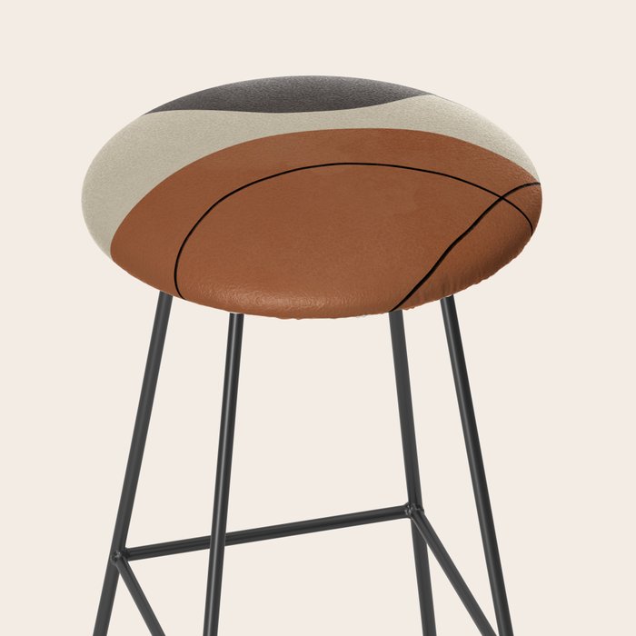 Modern Abstract Shapes #1 Stool Gallery Image 2