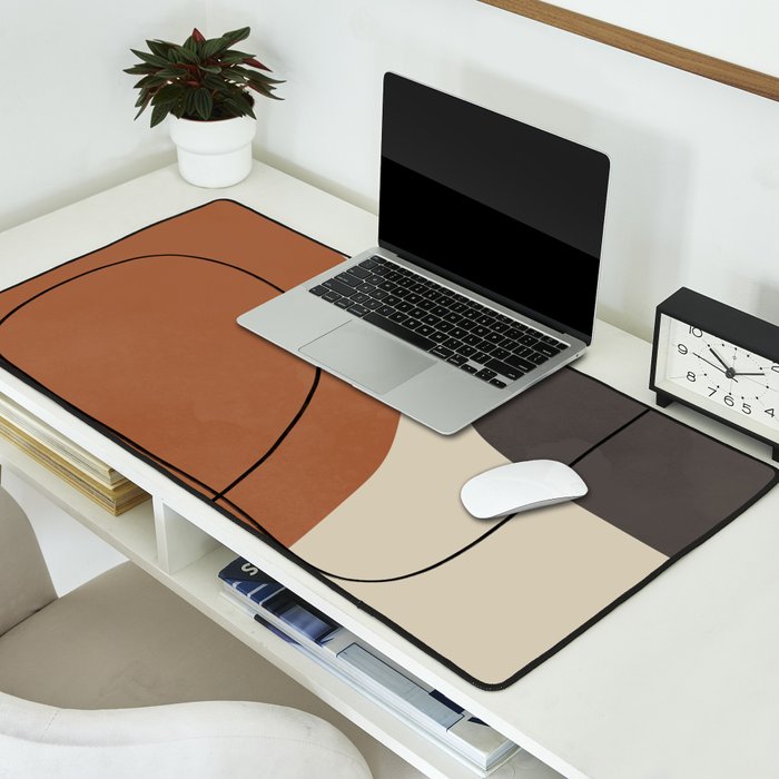 Modern Abstract Shapes #1 Desk Mat Gallery Image 2