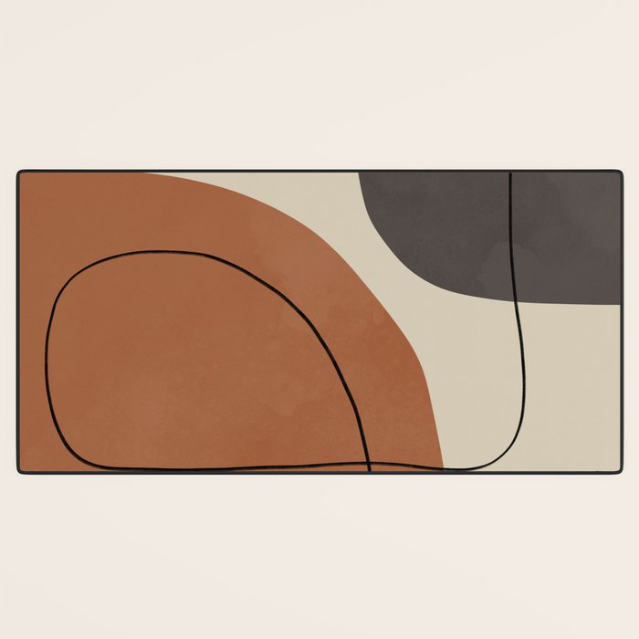 Modern Abstract Shapes #1 Desk Mat Gallery Image 3