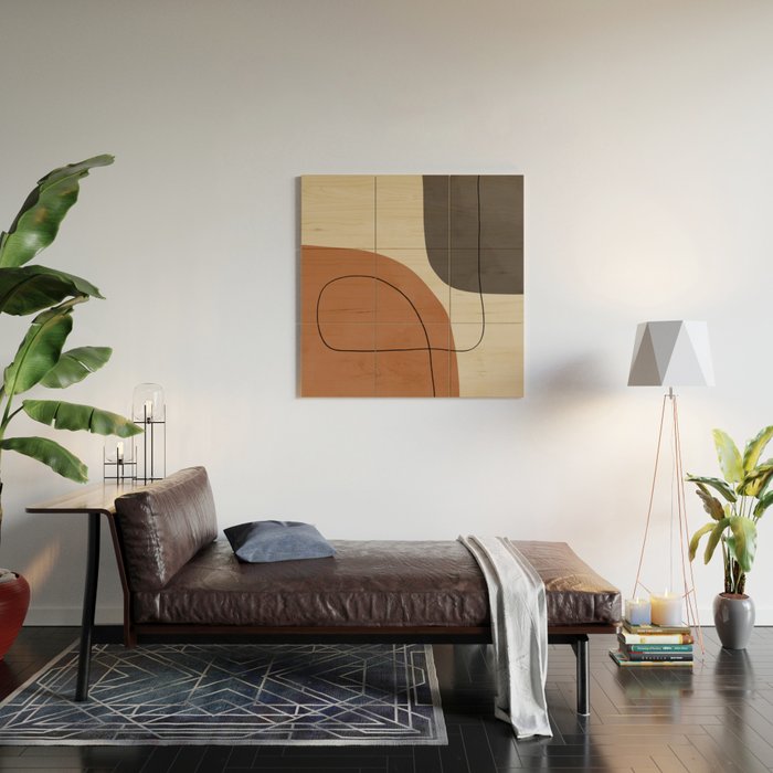 Modern Abstract Shapes #1 Wood Wall Art Gallery Image 2
