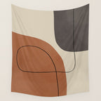 Modern Abstract Shapes #1 Wall Tapestry Gallery Image 4
