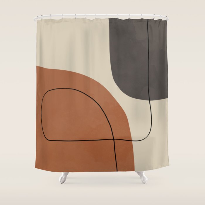 Modern Abstract Shapes #1 Shower Curtain Gallery Image 1